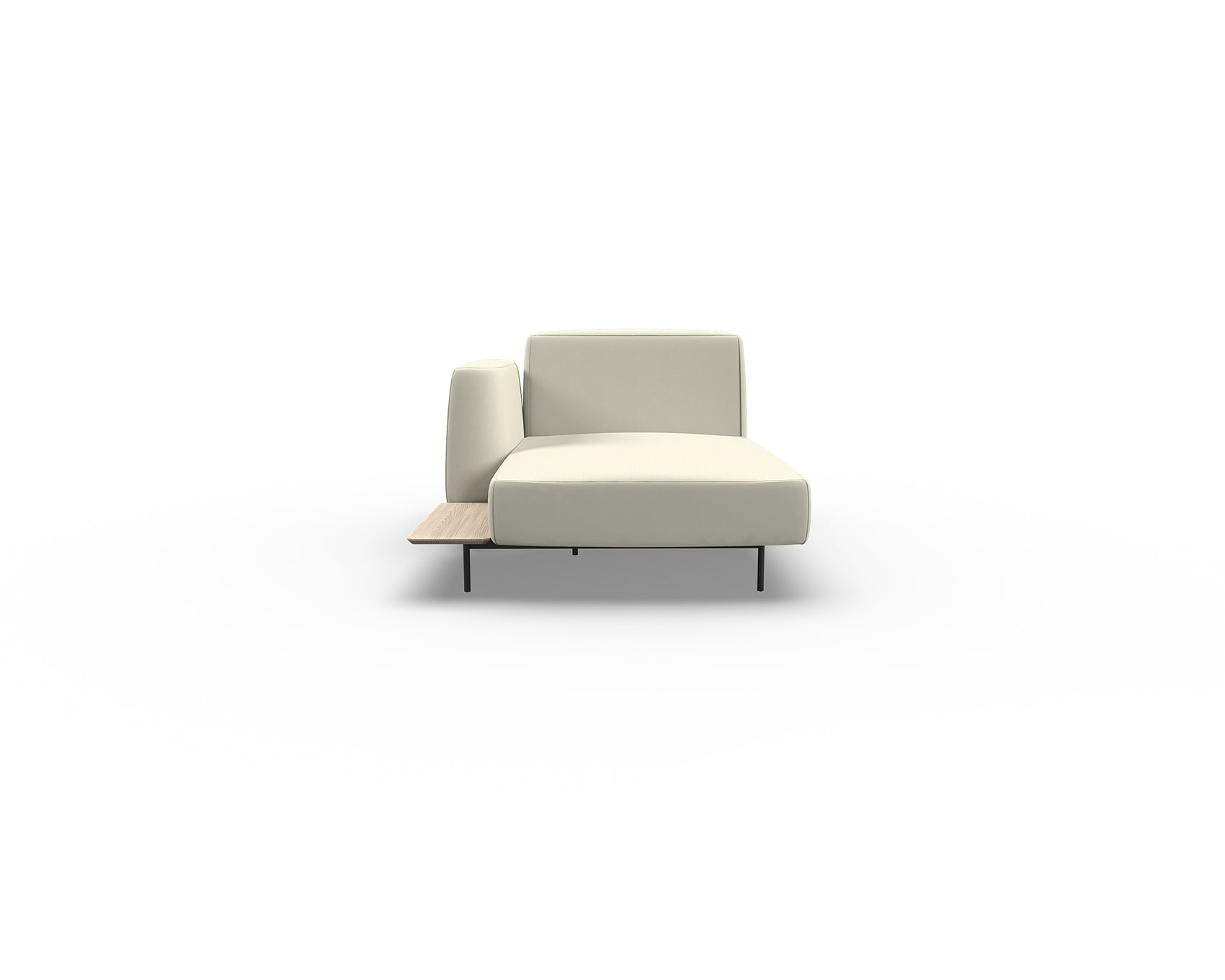 Noon Sofa Left Chaise with Shelf